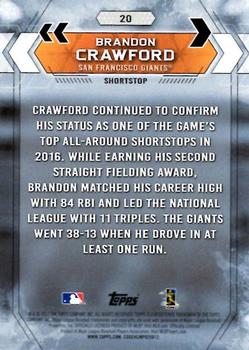 2017 Topps National Baseball Card Day #20 Brandon Crawford Back