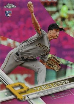 2017 Topps Chrome - Pink Refractor #189 Tyler Glasnow Front