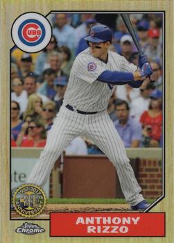 2017 Topps Chrome - 1987 Topps Baseball 30th Anniversary #87T-22 Anthony Rizzo Front