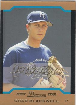 2004 Bowman Draft Picks & Prospects - Gold #BDP101 Chad Blackwell Front