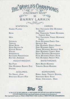 2017 Topps Allen & Ginter X #63 Barry Larkin Back
