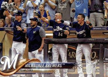 2018 Topps #156 Milwaukee Brewers Front