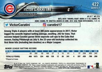 2018 Topps #422 Victor Caratini Back