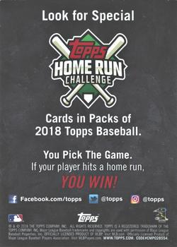 2018 Topps #NNO Home Run Challenge Series 1 Back