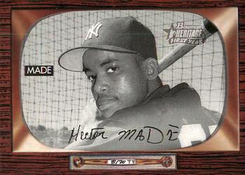 2004 Bowman Heritage - Black and White #295 Hector Made Front