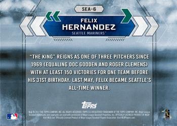 2017 Topps National Baseball Card Day - Seattle Mariners #SEA-6 Felix Hernandez Back