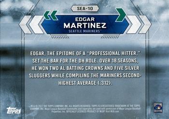 2017 Topps National Baseball Card Day - Seattle Mariners #SEA-10 Edgar Martinez Back
