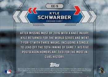 2017 Topps National Baseball Card Day - Chicago Cubs #CC-5 Kyle Schwarber Back