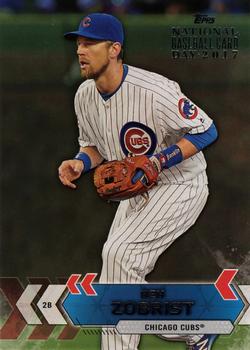 2017 Topps National Baseball Card Day - Chicago Cubs #CC-6 Ben Zobrist Front