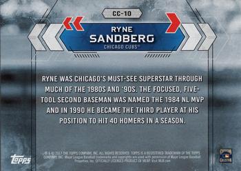 2017 Topps National Baseball Card Day - Chicago Cubs #CC-10 Ryne Sandberg Back