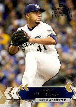 2017 Topps National Baseball Card Day - Milwaukee Brewers #MIL-4 Junior Guerra Front