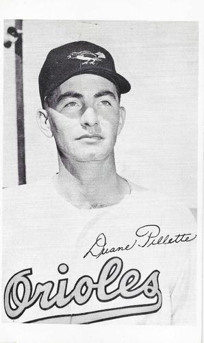 1954 Baltimore Orioles Photocards #NNO Duane Pillette Front
