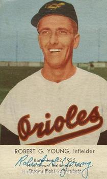 1955 EssKay Hot Dogs Baltimore Orioles #NNO Robert G. Young Front