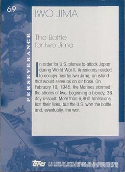 2002 Topps American Pie Spirit of America #69 Iwo Jima Back