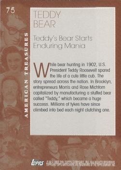 2002 Topps American Pie Spirit of America #75 Teddy Bear Back
