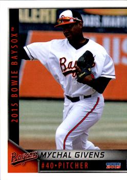2015 Choice Bowie Baysox #12 Mychal Givens Front