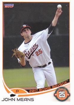 2017 Choice Bowie Baysox #16 John Means Front