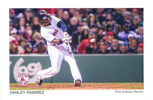 2017 Boston Red Sox Photocards #NNO Hanley Ramirez Front
