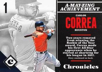 2017 Panini Chronicles #87 Carlos Correa Front
