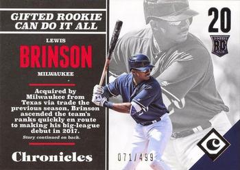 2017 Panini Chronicles #146 Lewis Brinson Front