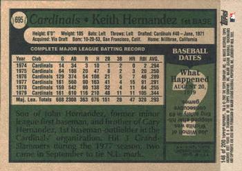 2002 Topps Archives #148 Keith Hernandez Back
