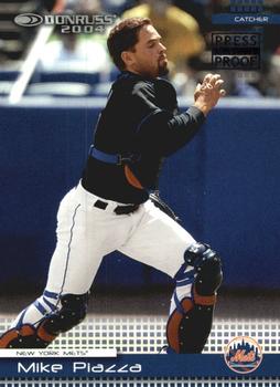 2004 Donruss - Press Proofs Black #315 Mike Piazza Front
