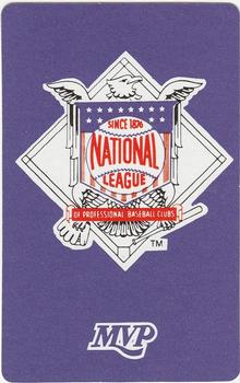 1990 MVP Baseball All-Star Card Game #NNO MVP Player Back