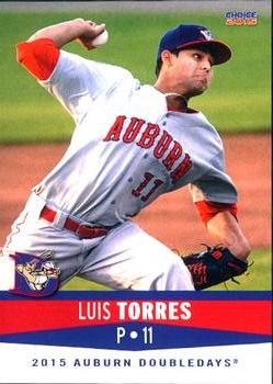 2015 Choice Auburn Doubledays #30 Luis Torres Front
