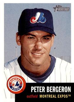 2002 Topps Heritage #183 Peter Bergeron Front