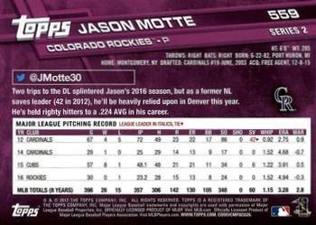 2017 Topps - All-Star Game 2017 #559 Jason Motte Back