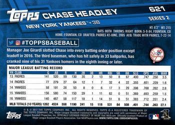 2017 Topps - All-Star Game 2017 #621 Chase Headley Back