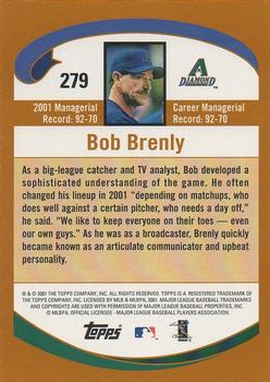 2002 Topps - Topps Limited #279 Bob Brenly Back