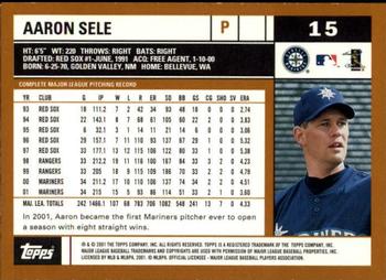 2002 Topps - Topps Limited #15 Aaron Sele Back