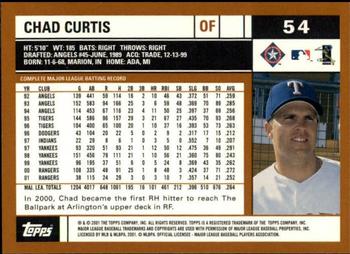2002 Topps - Topps Limited #54 Chad Curtis Back