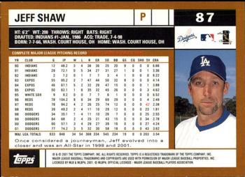 2002 Topps - Topps Limited #87 Jeff Shaw Back