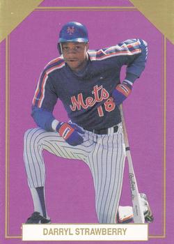 1989 Premier Player Gold Edition Series 5 (unlicensed) #11 Darryl Strawberry Front