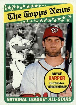 2018 Topps Heritage #52 Bryce Harper Front