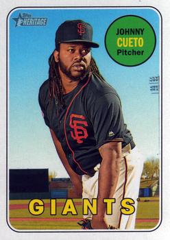 2018 Topps Heritage #64 Johnny Cueto Front