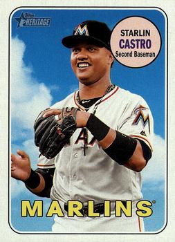 2018 Topps Heritage #87 Starlin Castro Front