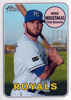 2018 Topps Heritage #93 Mike Moustakas Front