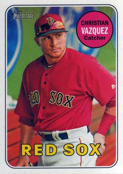2018 Topps Heritage #271 Christian Vazquez Front