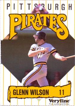 1989 Veryfine Pittsburgh Pirates #NNO Glenn Wilson Front