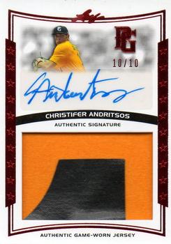 2014 Leaf Perfect Game - Autographed Jersey Red #JA-CA1 Christifer Andritsos Front