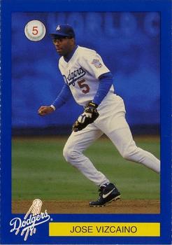 1999 Los Angeles Dodgers Police #5 Jose Vizcaino Front