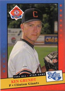 1992 Midwest League All-Stars #NNO Ken Grundt Front