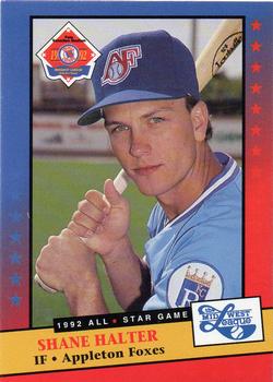 1992 Midwest League All-Stars #NNO Shane Halter Front