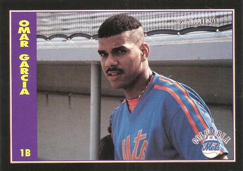 1991 Play II Columbia Mets Postcards #13 Omar Garcia Front
