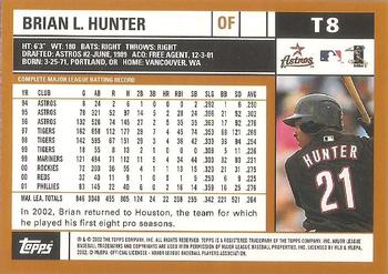 2002 Topps Traded & Rookies #T8 Brian L. Hunter Back