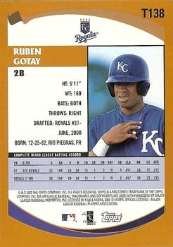 2002 Topps Traded & Rookies #T138 Ruben Gotay Back