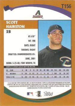 2002 Topps Traded & Rookies #T156 Scott Hairston Back